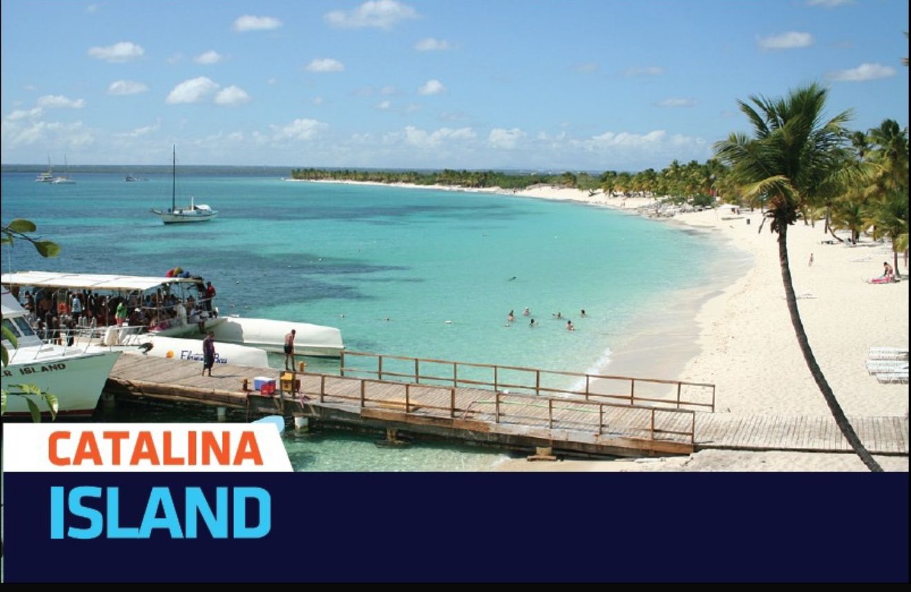 Muelle e isla Catalina