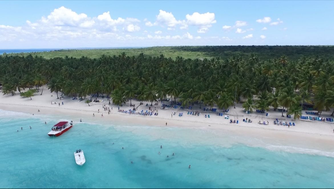 Vista a&eacute;rea Isla Saona